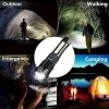 Rechargeable LED Flashlight Two Pack Zoomable COB Side Light Waterproof for Camping Hiking Emergency 5