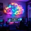 DIY RGB 云彩灯 LED 灯串 音乐同步 USB 供电 氛围天花板墙面装饰 适用于游戏室 卧室 派对 2