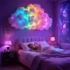 Luz LED con nube suave sincronización musical RGB montaje en pared o techo alimentación USB decoración DIY para habitaciones dormitorios juegos y fiestas 3