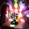 Luz nocturna LED de bola de discoteca giratoria proyector de fiesta DJ luz de escenario multicolor para cumpleaños Navidad decoración del hogar regalo 3